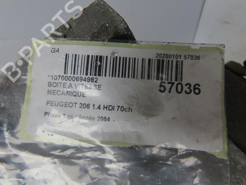 Used Gearbox Gearbox PEUGEOT 206 Van 1.4 HDi (68 hp) 33032117 33032117