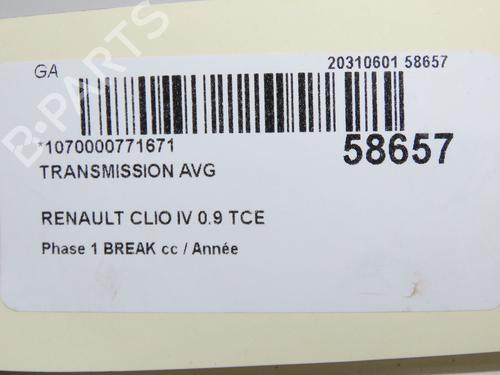 Left front driveshaft RENAULT CLIO IV Grandtour (KH_) 0.9 TCe 90 | BP36582977M38 - Image 3