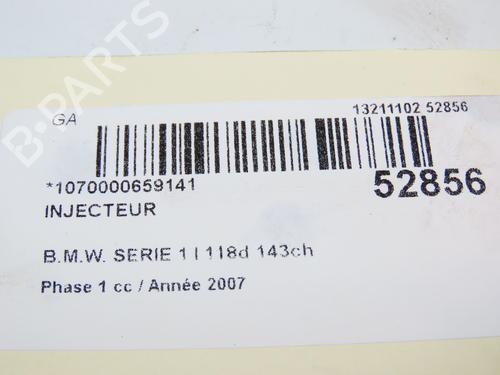 Used Injector BMW 1 (E81) 118 d (143 hp) 28828819
