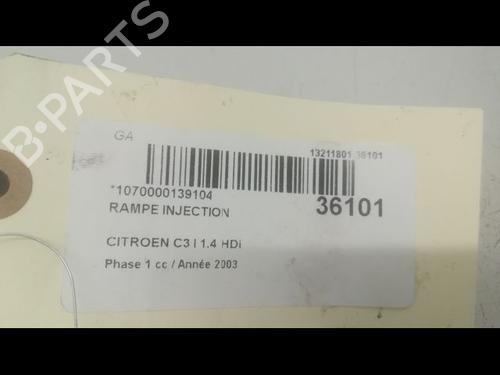 Used Injection rail Injection rail CITROËN C3 I (FC_, FN_) 1.4 HDi (68 hp) 9599664 9599664