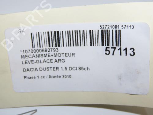 Rear left window mechanism DACIA DUSTER (HS_) 1.5 dCi | BP32100496C24 