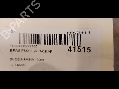 Rear windshield wiper arm SKODA FABIA I (6Y2) 1.4 | BP14881001C144 