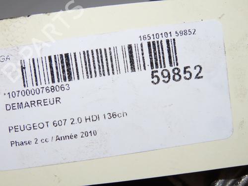Starter PEUGEOT 607 (9D, 9U) 2.0 HDI | BP39756409M8 - Image 7