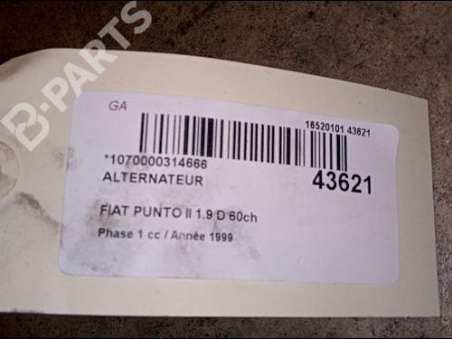 Alternator FIAT PUNTO (188_) 1.9 DS 60 (188.031, .051, .231, .251) | BP9618350M7 