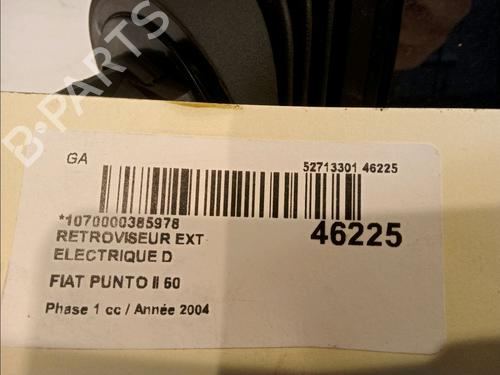 Right mirror FIAT PUNTO (188_) 1.2 60 (188.030, .050, .130, .150, .230, .250) | BP23176127C27 