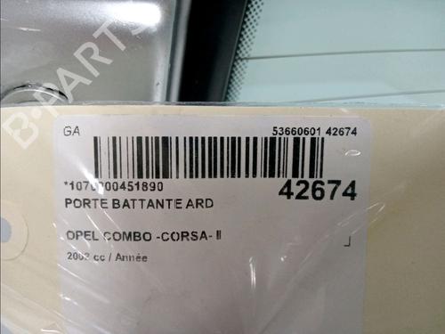 Right tailgate OPEL COMBO Tour 1.6 | BP14951901C77 
