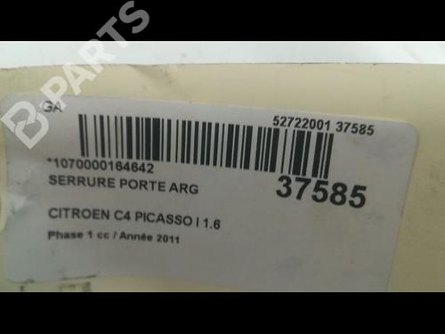 Rear left lock CITROËN C4 Picasso I MPV (UD_) 1.6 HDi 110 | BP9601595C100 