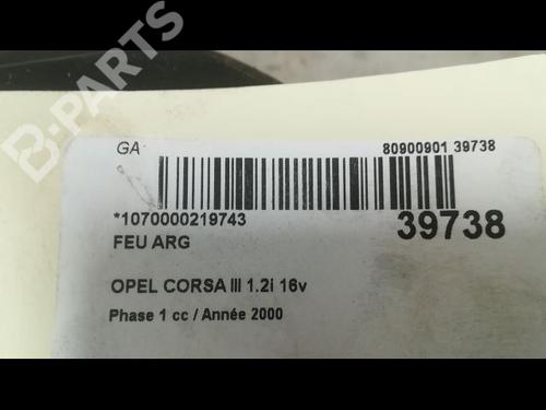 Left taillight OPEL CORSA C (X01) 1.2 (F08, F68) | BP9606543C34 