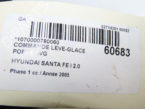 Left front window switch HYUNDAI SANTA FÉ I (SM) 2.0 CRDi 4x4 | BP38275586I27 - Image 4