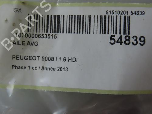 Left front fenders PEUGEOT 5008 (0U_, 0E_) 1.6 HDi | BP29170479C41