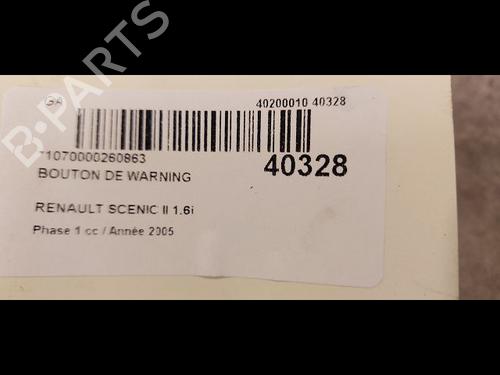 Used Warning switch RENAULT SCÉNIC II (JM0/1_) 1.6 16V (JM1R) (112 hp) 9611163