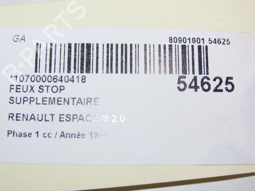 Third brake light RENAULT ESPACE III (JE0_) 2.0 (JE0A) | BP28969764L11 
