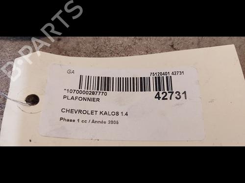 Used Interior roof light CHEVROLET AVEO / KALOS Hatchback (T200) 1.4 (83 hp) 9615145