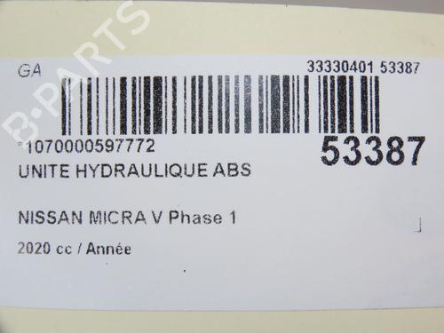 Used ABS pump NISSAN MICRA V (K14) 1.0 IG-T 100 (101 hp) 28801632