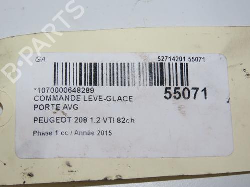 Left front window switch PEUGEOT 208 I (CA_, CC_) 1.2 VTI 82 | BP31151653I27  - Image 5
