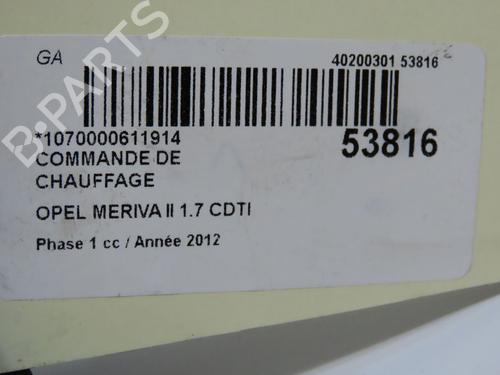 climate-control-opel-meriva-b-mpv-s10-2010-2011-2012-2013-2014-2015-2016-2017-36310452 main image