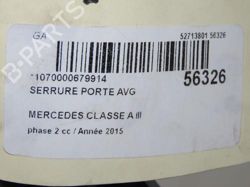 Used Front left lock MERCEDES-BENZ A-CLASS (W176) A 160 CDI / d (176.011) (90 hp) 31242560