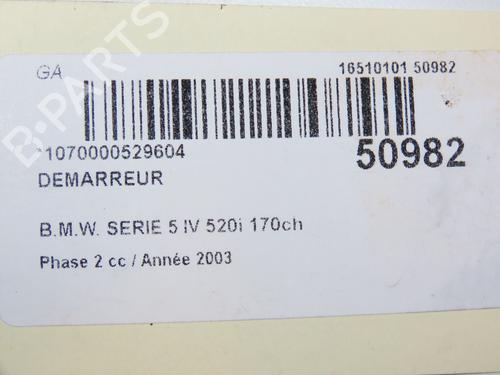 Starter BMW 5 (E39) 520 i | BP25451249M8 - Image 7