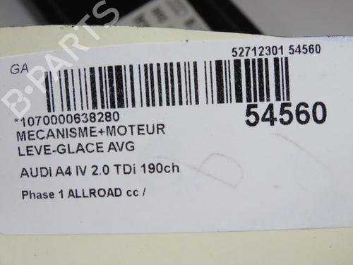 Used Front left window mechanism Front left window mechanism AUDI A4 B9 (8W2, 8WC) 2.0 TDI (150 hp) 40554302 40554302