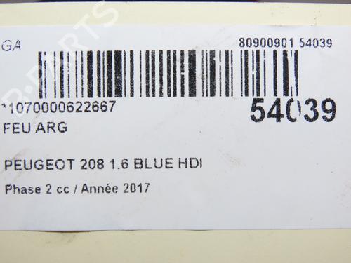 Left taillight PEUGEOT 208 I (CA_, CC_) 1.6 HDi / BlueHDi 75 | BP28969671C34 