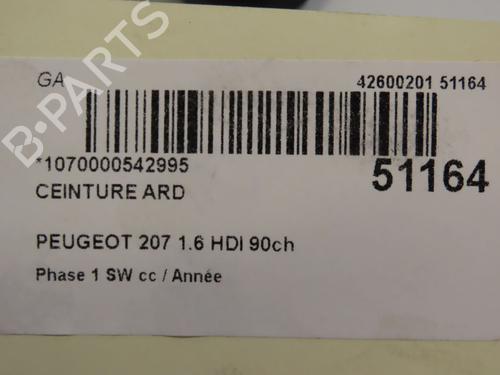 Rear right belt tensioner PEUGEOT 207 SW (WK_) 1.6 HDi | BP19638941C90 