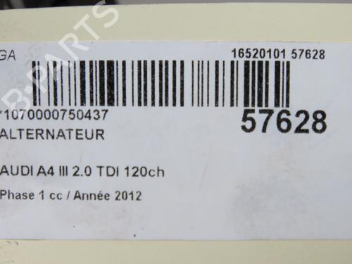 alternator-audi-a4-b8-avant-8k5-2007-2008-2009-2010-2011-2012-2013-2014-2015-2016-2017-40273941 main image