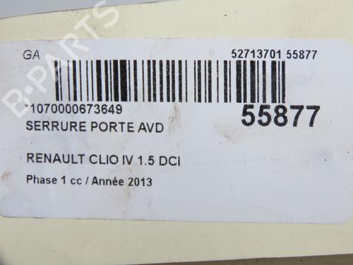 Used Front right lock Front right lock RENAULT CLIO IV (BH_) 1.5 dCi 90 (90 hp) 33728123 33728123