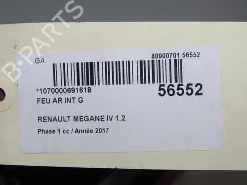 Left tailgate light RENAULT MEGANE IV Hatchback (B9A/M/N_) 1.2 TCe 100 (B9MS) | BP33561889C79 - Image 6