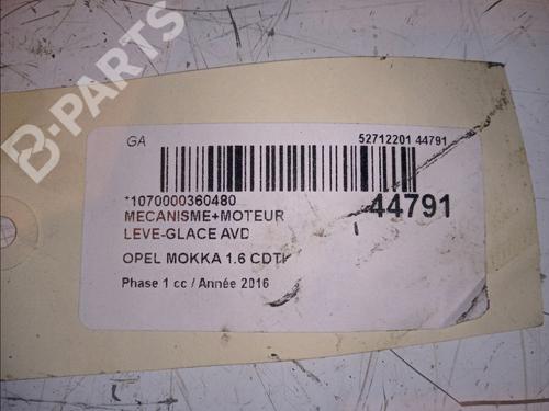 Front right window mechanism OPEL MOKKA / MOKKA X (J13) 1.6 CDTI (_76) | BP11102176C23 