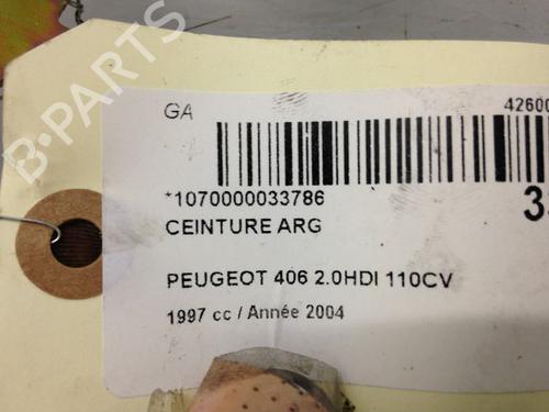Used Rear left seatbelt Rear left seatbelt PEUGEOT 406 (8B) 2.0 HDi 110 (107 hp) 9593070 9593070