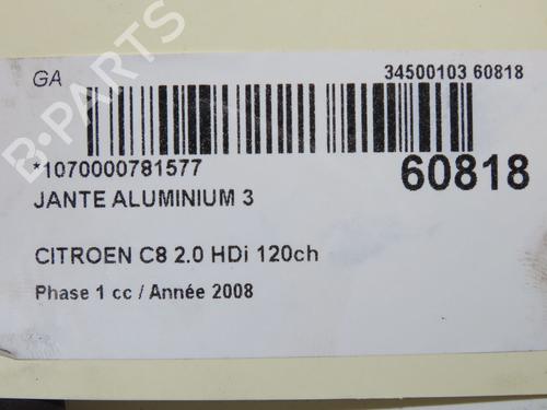 Used Rim Rim CITROËN C8 (EA_, EB_) 2.0 HDi (120 hp) 39937971 39937971