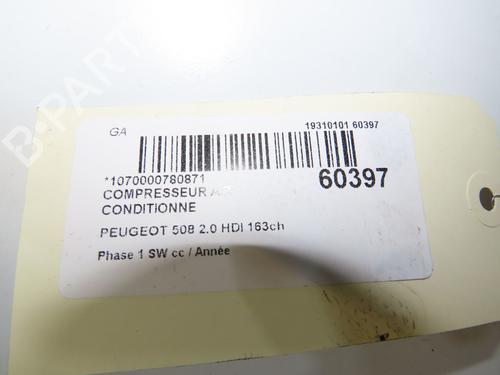 Used AC compressor AC compressor PEUGEOT 508 SW I (8E_) 2.0 HDi (140 hp) 39937937 39937937