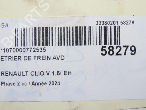 Right front brake caliper RENAULT CLIO V (B7_) 1.6 E-TECH 140 (B7MU) | BP36510901M104 - Image 6