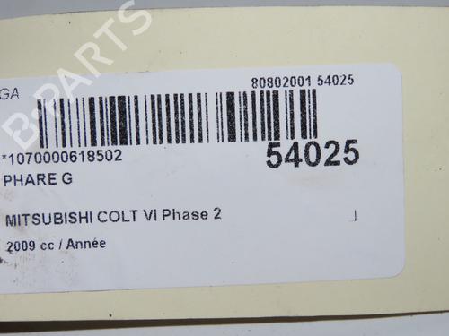 Used Left headlight Left headlight MITSUBISHI COLT VI (Z3_A, Z2_A) 1.1 (Z31A, Z32A) (75 hp) 40484883 40484883