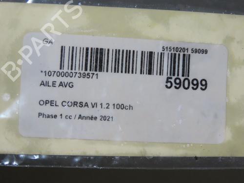 Forskærm venstre Forskærm venstre OPEL CORSA F (P2JO) 1.2 (68) (101 hp) 37432599 37432599