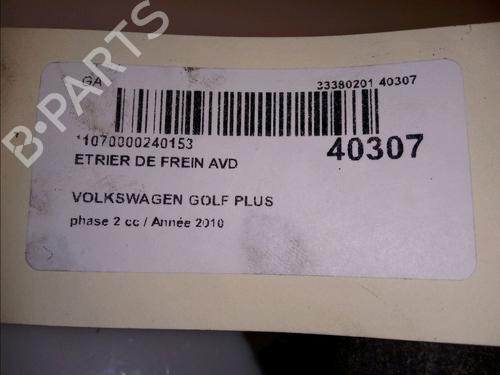 Used Right front brake caliper VW GOLF PLUS V (5M1, 521) 1.6 TDI (105 hp) 14877462