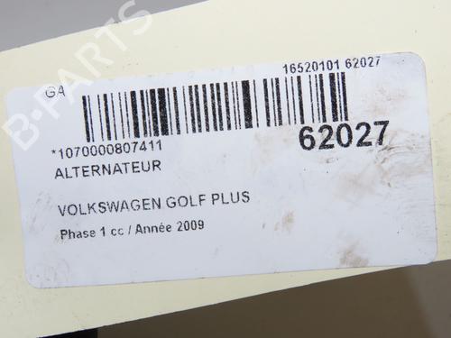 alternator-vw-golf-plus-v-5m1-521-2004-2005-2006-2007-2008-2009-2010-2011-2012-2013-40484783 main image
