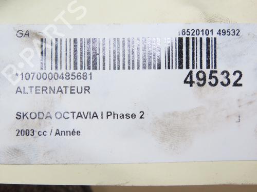 Used Alternator Alternator SKODA OCTAVIA I Combi (1U5) 1.9 TDI (90 hp) 19162117 19162117