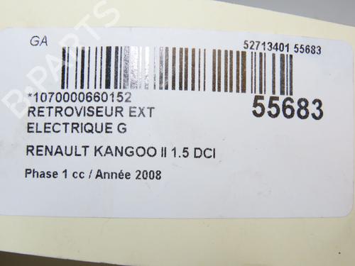 Retrovisor esquerdo RENAULT KANGOO Express (FW0/1_) 1.5 dCi 70 (FW0A, KW0V) | BP31120829C26 