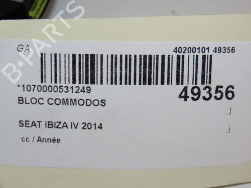 Used Steering column stalk SEAT IBIZA IV (6J5, 6P1) 1.2 TSI (105 hp) 18953658