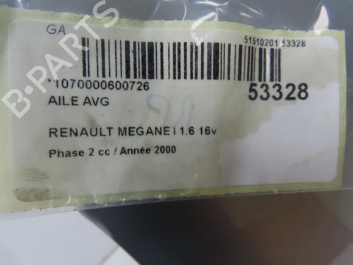 Left front fenders RENAULT MEGANE I (BA0/1_) 1.6 16V (BA04, BA0B, BA11, BA1J, BA16, BA19, BA1K, BA1V,... | BP28968348C41 