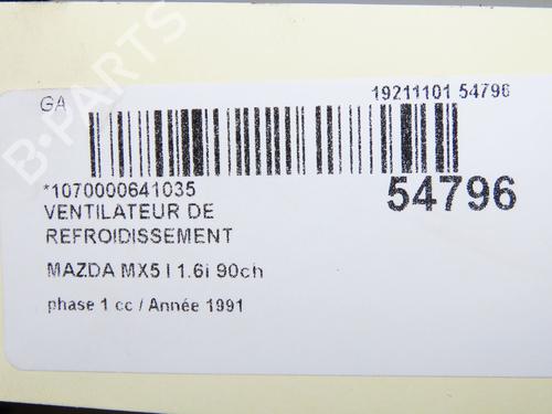 Used Radiator fan Radiator fan MAZDA MX-5 I (NA) 1.6 (NA6C) (115 hp) 31274314 31274314