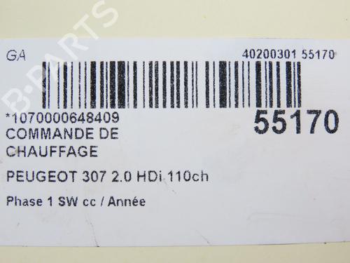 Commande Chauffage PEUGEOT 307 Break (3E) 2.0 HDI 110 | BP28801747I5 