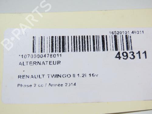 Used Alternator Alternator RENAULT TWINGO II (CN0_) 1.2 16V (CN04, CN0B) (75 hp) 18148661 18148661