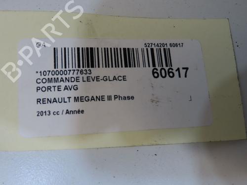Left front window switch RENAULT MEGANE III Hatchback Van (BZ_) 1.5 dCi (BZ0C, BZ1A) | BP38915852I27 - Image 5