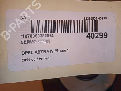 Used Servo brake OPEL ASTRA J (P10) 1.7 CDTI (68) (131 hp) 11921374