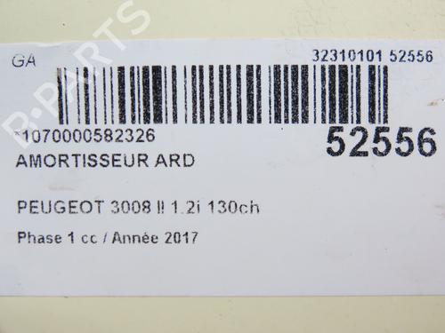 Right rear shock absorber PEUGEOT 3008 II SUV (MC_, MR_, MJ_, M4_) 1.2 THP/ PureTech 130 (MRHNSM, MRHNSU, MRHNSJ, MRHNYW,... | BP28801609M19 