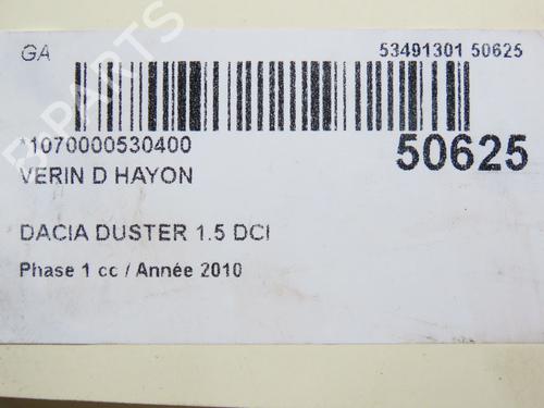 Used Tailgate lift support DACIA DUSTER (HS_) 1.5 dCi 4x4 (HSMC, HSMD) (110 hp) 23868976