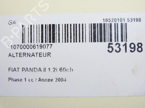 Alternator FIAT PANDA (169_) 1.2 (169.AXB11, 169.AXB1A) | BP31120067M7
