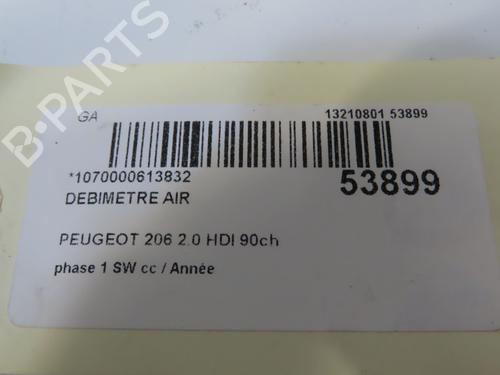 Mass air flow sensor PEUGEOT 206 SW (2E/K) 2.0 HDi | BP28828800M95